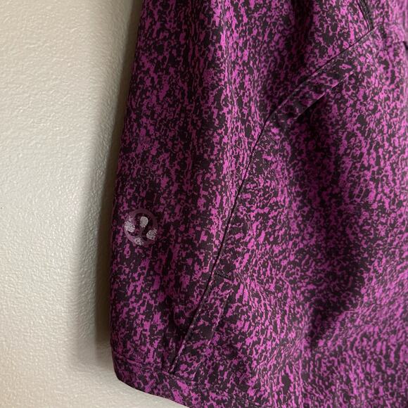 Lululemon Run Times Short Purple Black Size 6 Athletic Gym Workout Running - Picture 16 of 16
